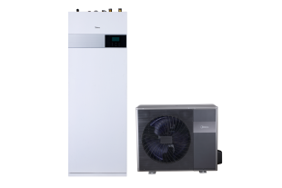Midea MHA-V10W/D2N8-B2H2-IWT190 M-Thermal osztott hőszivattyú (R32, 10 kW, 1 fázis, 190l, fekete)